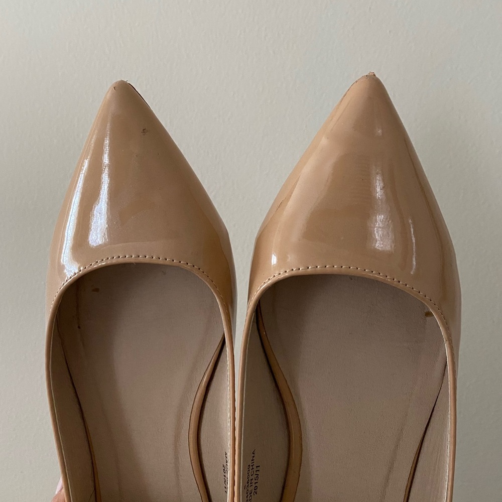 ASOS Nude patent flats